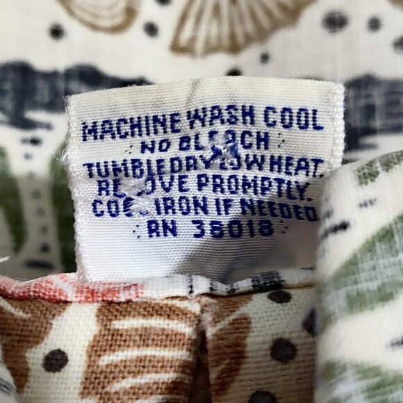 Reyn Spooner Dietrich Varez Mens Size L Sea Life Reverse Print 1/4 Popover Shirt - Picture 9 of 9